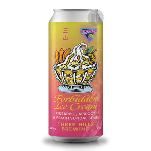 Three Hills Brewing Forbidden Ice Cream Pineapple, Apricot & Peach Sundae Sour